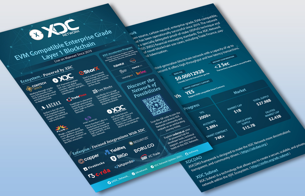 XDC Network A4 Flyer