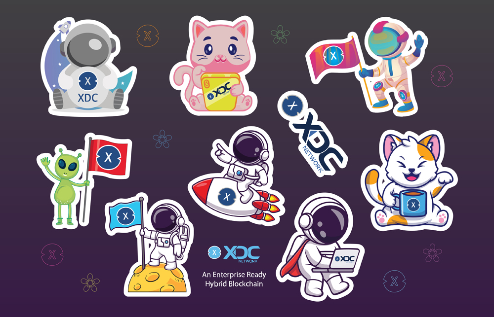 XDC Stickers